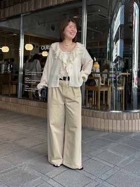 Hinako Satoさん(レディース・159cm)の夏コーディネート