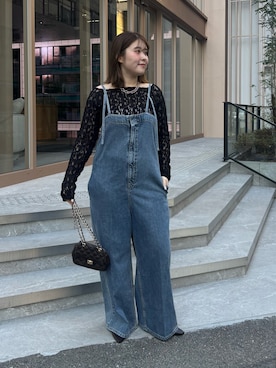 Hinako Satoさん（レディース・159cm）の冬コーディネート