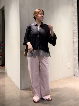 Hinako Satoさん（レディース・159cm）の春コーディネート