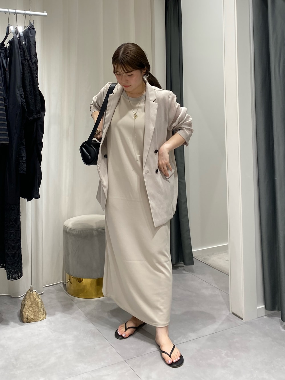 doudou ドゥドゥ　強撚シアーダブルジャケット　ベージュ　シアージャケット 強撚シアーダブルジャケット | DOUDOU(ドゥドゥ)レディース | PAL