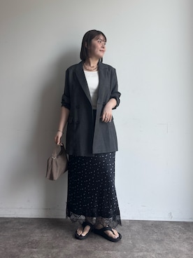 Hinako Satoさん（レディース・159cm）の夏コーディネート
