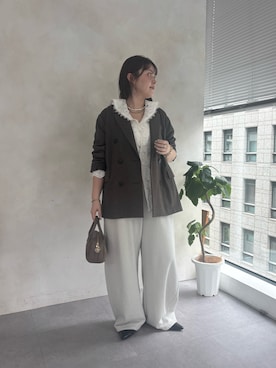 Hinako Satoさん（レディース・159cm）の秋コーディネート