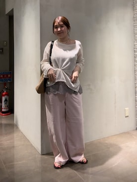 Hinako Satoさん（レディース・159cm）の春コーディネート