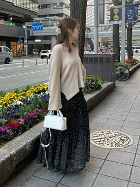 Hinako Satoさん（レディース・159cm）の春コーディネート