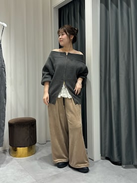 Hinako Satoさん（レディース・159cm）の秋コーディネート