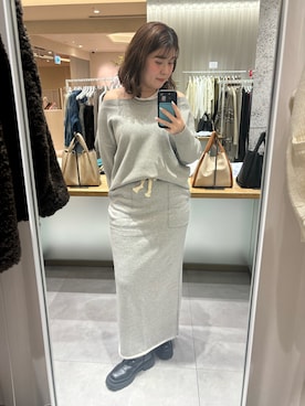 Hinako Satoさん（レディース・159cm）の冬コーディネート