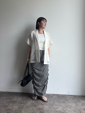 Hinako Satoさん(レディース・159cm)の夏コーディネート