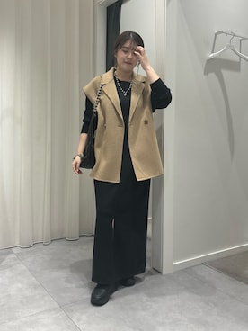 「アイテム（ワンピース/ドレス）」を使った、Hinako Satoさん（レディース・159cm）の秋コーディネート