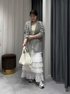 Hinako Satoさん（レディース・159cm）の冬コーディネート