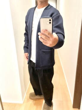 「RUUBON（ルーボン）のアイテム（スラックス）」を使った、す～さん（メンズ・169cm）の春コーディネート