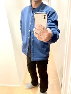 「ブルーアウター」｜す～さん（メンズ・169cm）の秋コーディネート