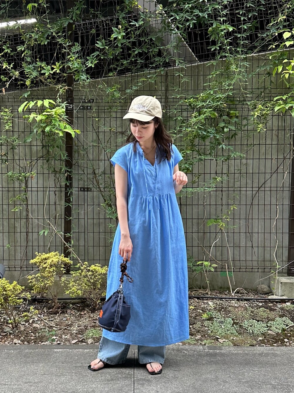 ☆ JEANS☆デニム リネン ワンピース リネンデニムライクワンピース / GRACE CONTINENTAL | GRACE