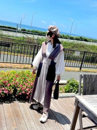 リナシメント RINASCIMENTO サテンスキッパーシャツ （Avorio Bianco） リナシメント RINASCIMENTO サテンスキッパーシャツ （Avorio