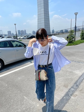 「BASE（ベース）のアイテム」を使った、canancyさん（レディース・165cm）の夏コーディネート