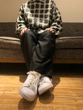 「08sircus（ゼロエイトサーカス）のアイテム」を使った、山田 晃吉良(ヤマダ アキラ)さん（メンズ・165cm）の秋コーディネート