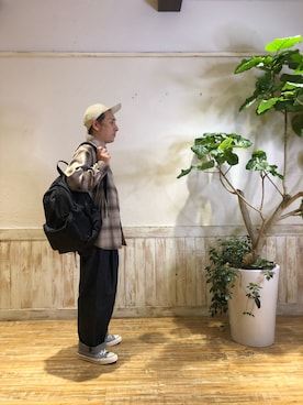 「HALB（ハルプ）のアイテム」を使った、山田 晃吉良(ヤマダ アキラ)さん（メンズ・165cm）の秋コーディネート