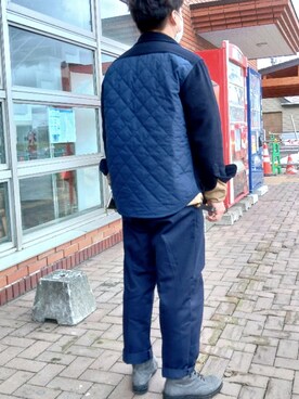 「COMME des GARCONS HOMME（コム デ ギャルソン・オム）のアイテム（その他アウター）」を使った、たかゆきさん（メンズ・169cm）の秋コーディネート