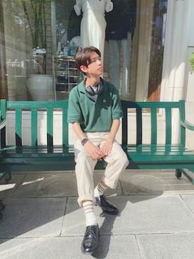 「アイテム（PC・スマホグッズ/家電）」を使った、みずとさん（メンズ・173cm・20代）の夏コーディネート