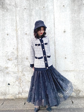 「Alluge（アルージュ）のアイテム」を使った、oneneさん（レディース・167cm）の秋コーディネート