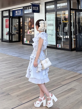 「アイテム（シューズ）」を使った、miyu Ӧさん（レディース・149cm）の夏コーディネート