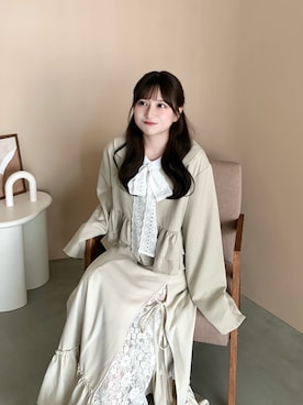 「アイテム（その他アウター）」を使った、miyu Ӧさん（レディース・149cm）の秋コーディネート