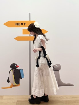 「R&E（アールアンドイー）のアイテム」を使った、miyu Ӧさん（レディース・149cm）の夏コーディネート