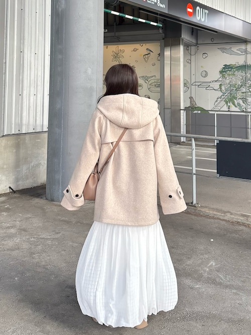 Chico（チコ）の「【WEB限定】フードダッフルミドルコート（その他