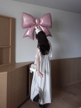 「R&E（アールアンドイー）のアイテム」を使った、miyu Ӧさん（レディース・149cm）の夏コーディネート