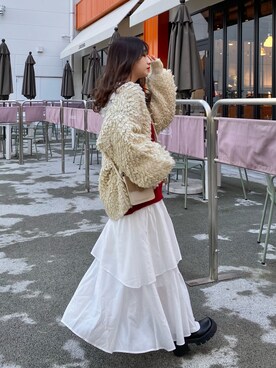 Kastaneのアイテムを使った「ループ編みカーディガン」の人気