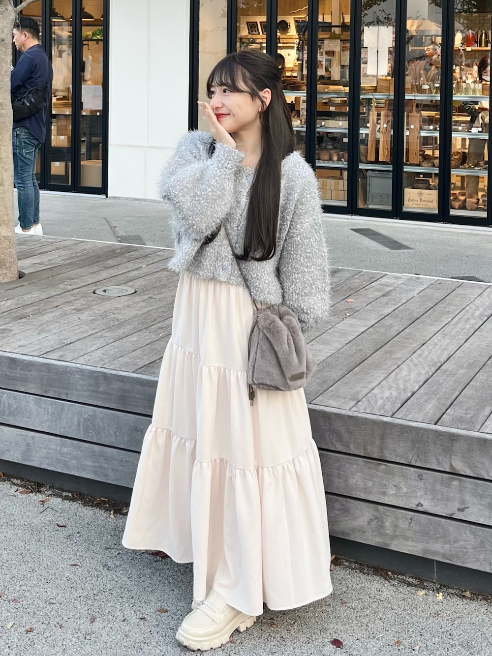umm.claïr ウムクレール　Check tiered skirt スカート miyu Ӧ｜umm.claïrのスカートを使ったコーディネート - WEAR