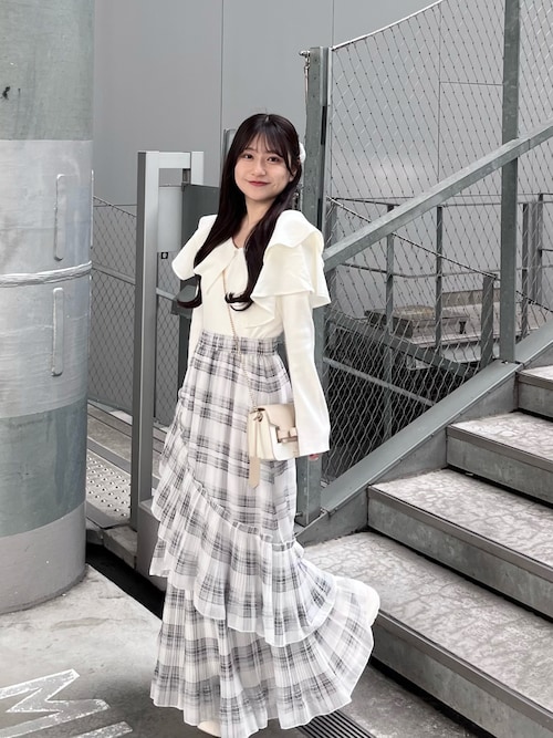 シアーランダムチェックプリーツスカート | JILL by JILL STUART
