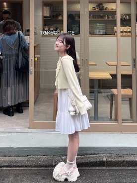 「アイテム（バッグ）」を使った、miyu Ӧさん（レディース・149cm）の夏コーディネート