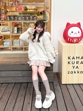 「RANDA（ランダ）のアイテム」を使った、miyu Ӧさん（レディース・149cm）の冬コーディネート