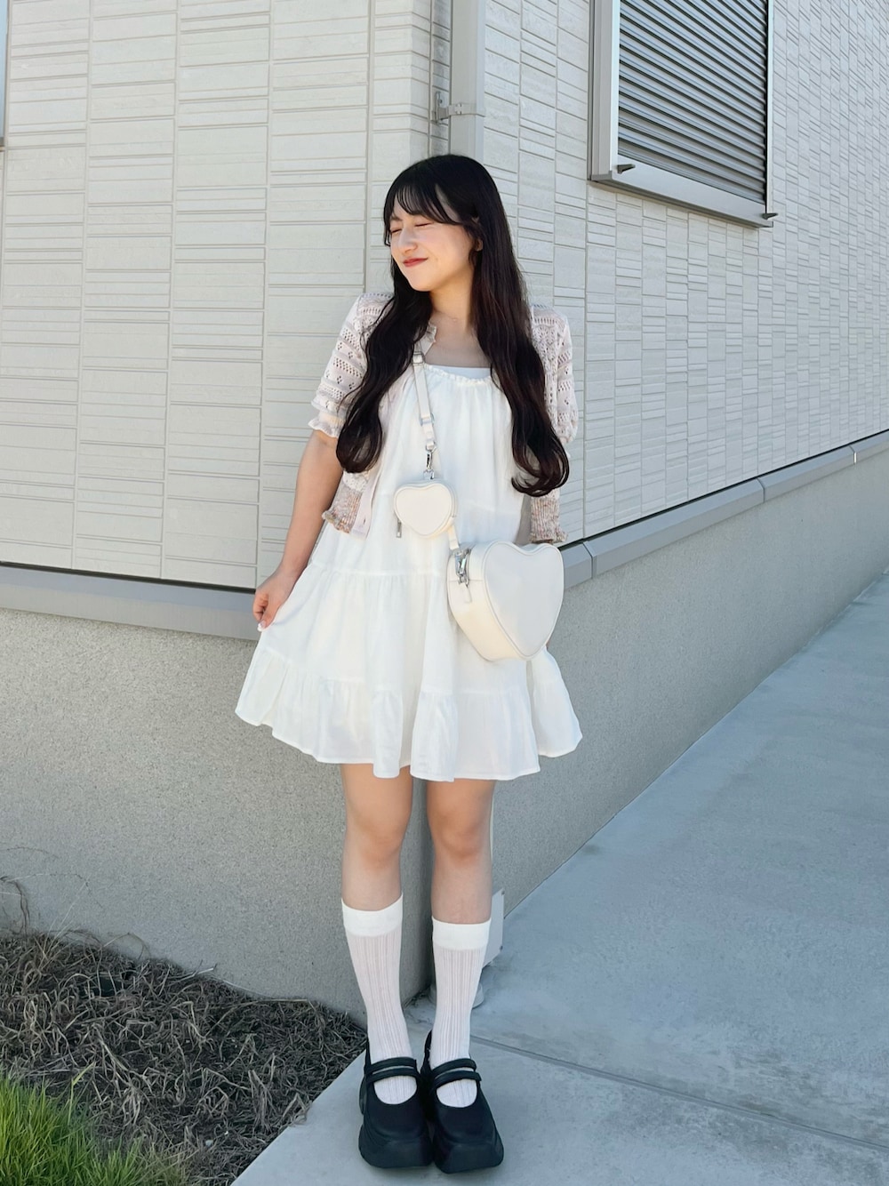 TINA：JOJUN（ティーナジョジュン）の「パフスリーブ 透かし編み