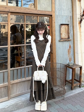 「アイテム（ジャケット/アウター）」を使った、miyu Ӧさん（レディース・149cm）の冬コーディネート