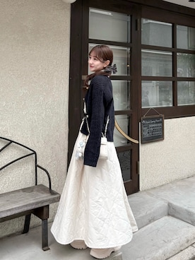 「アイテム（キーケース/キーアクセサリー）」を使った、miyu Ӧさん（レディース・149cm）の秋コーディネート