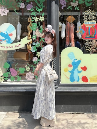 「JILL by JILL STUART（ジルバイジルスチュアート）のセーラータイワンピース（ワンピース）」を使った、miyu Ӧさん（レディース・149cm）の春コーディネート