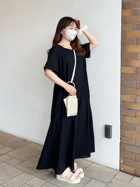 「coca（coca）（コカ）のアイテム（ワンピース/ドレス）」を使った、miyu Ӧさん（レディース・148cm）の春コーディネート