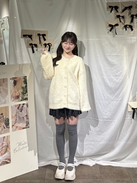 「アイテム（スカート）」を使った、miyu Ӧさん（レディース・149cm）の冬コーディネート