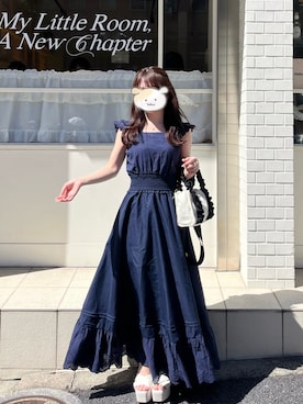 「アイテム（サンダル）」を使った、miyu Ӧさん（レディース・149cm）の夏コーディネート