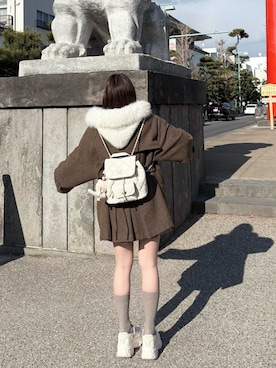 「RANDA（ランダ）のアイテム」を使った、miyu Ӧさん（レディース・149cm）の冬コーディネート