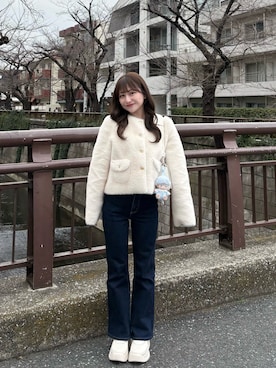 「MOUSSY（マウジー）のアイテム」を使った、miyu Ӧさん（レディース・149cm）の春コーディネート