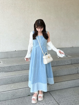 「アイテム（カーディガン/ボレロ）」を使った、miyu Ӧさん（レディース・149cm）の秋コーディネート