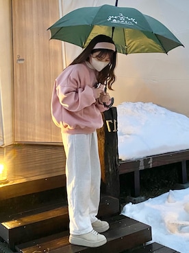 「H&M（エイチ・アンド・エム）のアイテム（パンツ）」を使った、miyu Ӧさん（レディース・148cm）の冬コーディネート