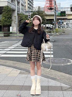 「アイテム（ワンピース/ドレス）」を使った、miyu Ӧさん（レディース・149cm）の秋コーディネート