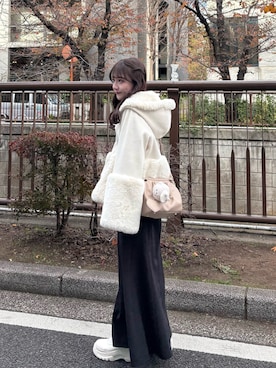 「シンプルコーデ」｜miyu Ӧさん（レディース・149cm）の冬コーディネート