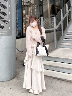 「アイテム（スカート）」を使った、miyu Ӧさん（レディース・149cm）の秋コーディネート