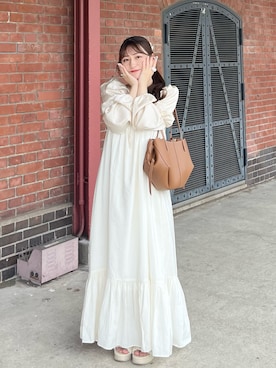 「アイテム（シュシュ）」を使った、miyu Ӧさん（レディース・148cm）の夏コーディネート