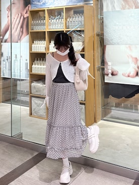 「アイテム（キャミソール）」を使った、miyu Ӧさん（レディース・149cm）の秋コーディネート