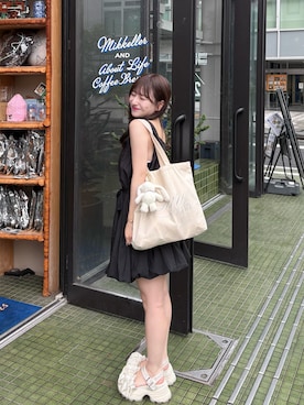 「アイテム（ワンピース/ドレス）」を使った、miyu Ӧさん（レディース・149cm）の秋コーディネート